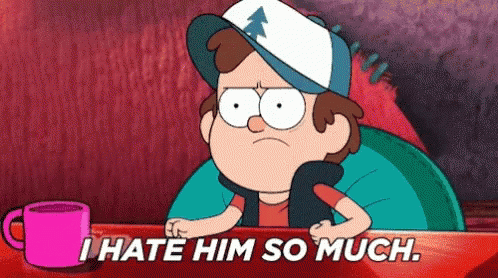 Gravity Falls Dipper Pines GIF - Gravity Falls Dipper Pines I Hate Him So Much GIFs