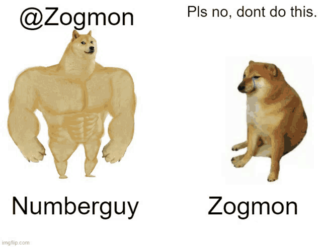 a picture of a muscle dog next to a picture of a crying dog