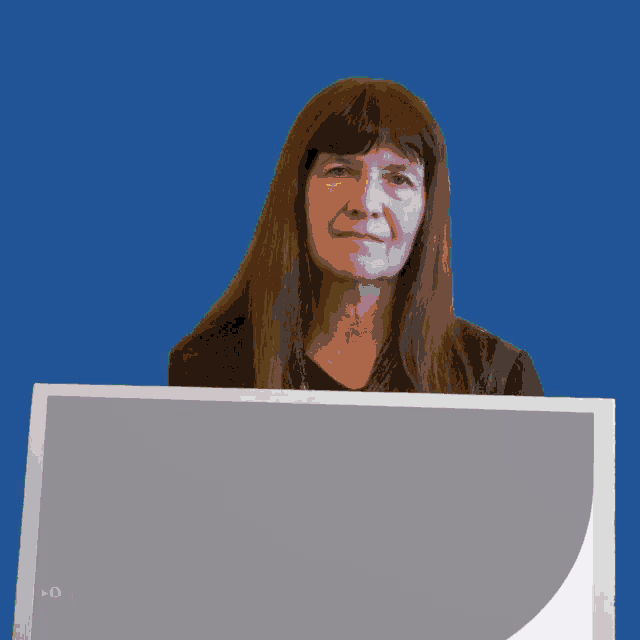 Lady Holding A Sign GIF - Lady Holding A Sign Togetherforyes GIFs