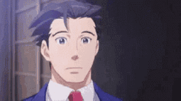 a cartoon man in a suit and tie is looking at the camera .