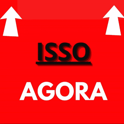 a red sign says olhe isso agora
