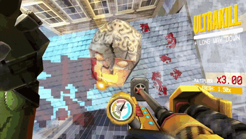 a screenshot of a video game that says ultrakill on it