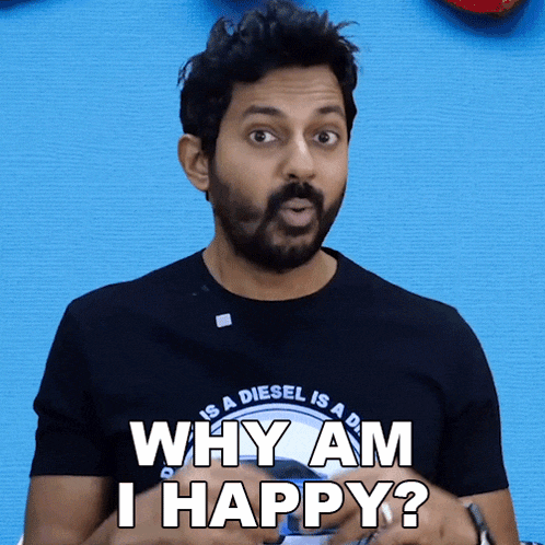 Why Am I Happy Faisal Khan GIF - Why Am I Happy Faisal Khan Whats The Reason Im Happy GIFs