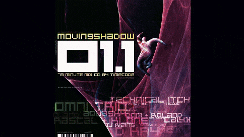 a poster for moving shadow shows a monkey on the cover