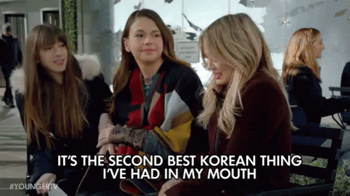 It'S The Second Best Korean Thing I'Ve Had In My Mouth GIF - Younger Tv Younger Tv Land GIFs