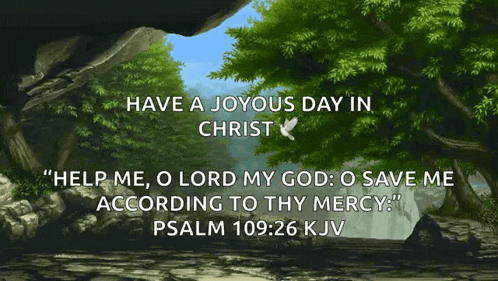a bible verse from psalm 109.26 kjv
