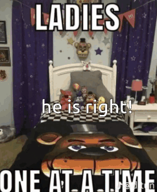 One At A Time Agreement GIF - One At A Time Agreement Fnaf Memes GIFs