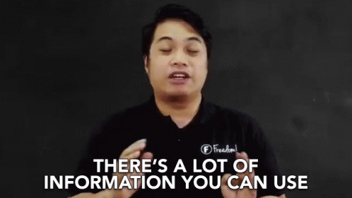 Theres A Lot Of Information You Can Use Facts GIF