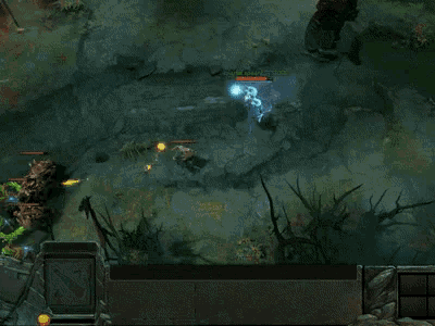 a screenshot of a video game shows a ghost coming out of the ground