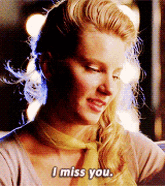 Glee Brittany Pierce GIF - Glee Brittany Pierce I Miss You GIFs