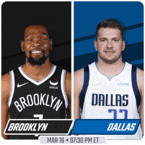 the brooklyn nets and dallas mavericks are playing on march 16th