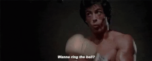 Wanna Ring The Bell Rocky GIF - Wanna Ring The Bell Rocky Fight Me GIFs