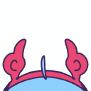 a cartoon drawing of a person wearing sunglasses and a hat .