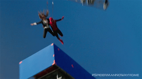 Jumping Down Spider Man GIF - Jumping Down Spider Man Peter Parker GIFs