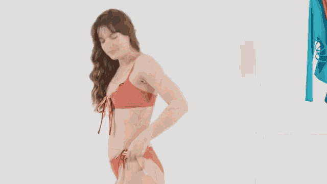 Two Piece Swimsuit GIF - Two Piece Swimsuit Strike A Pose GIFs