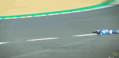 a person running in front of an enel advertisement