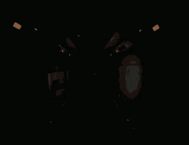 a black background with a white circle in the center