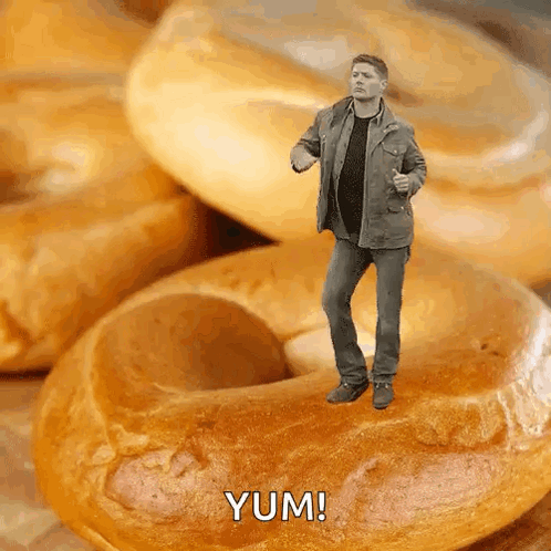 Bagel Excited GIF - Bagel Excited Jensenackles GIFs
