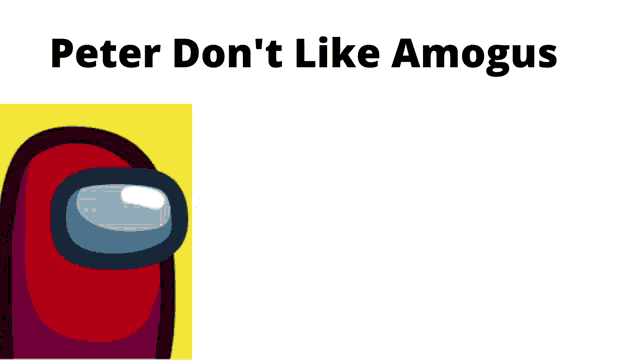 among us and peter griffin are shown on a white background