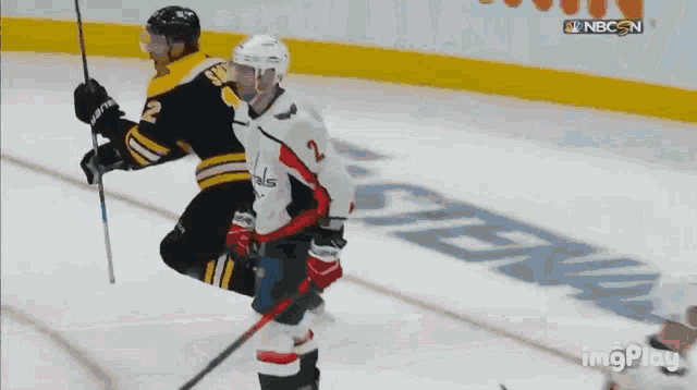 a hockey game is being played on nbcsn