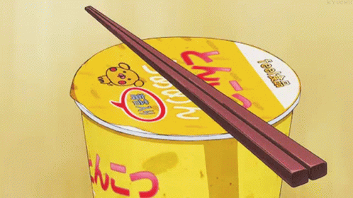 Cup Noodles Yellow GIF - Cup Noodles Yellow Chopstick GIFs