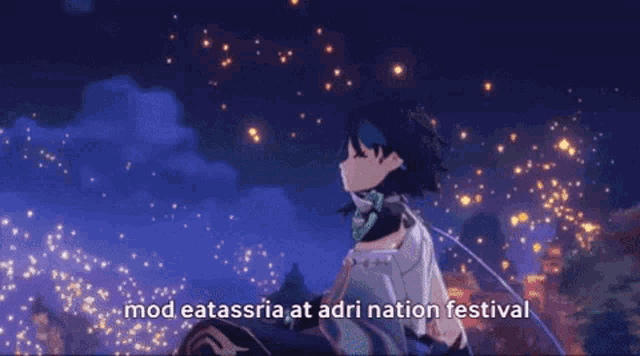 a screenshot of a video game character with the words mod eatassria at adri nation festival