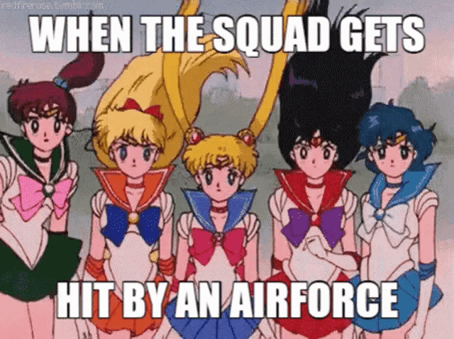 when the squad gets hit by an airforce