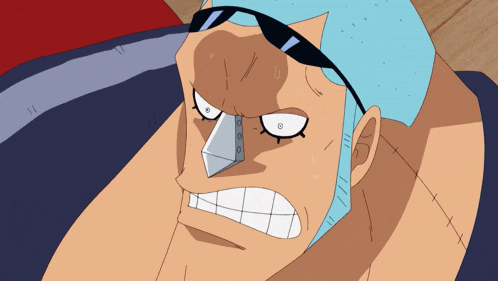 a cartoon character with a nose ring and sunglasses