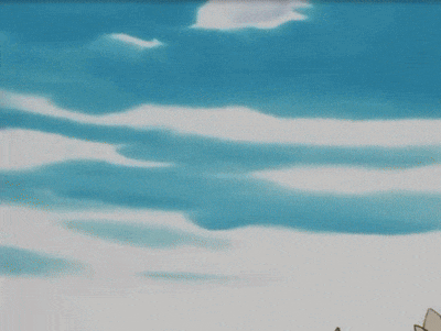 a cartoon owl is flying in the sky with its wings outstretched