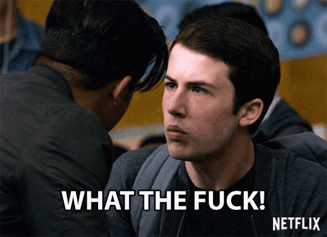 a netflix ad shows a man talking to another man and says what the fuck