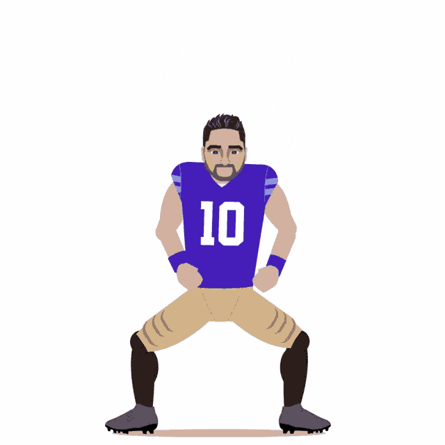 jacob eason is a rated rookie with his hands in the air