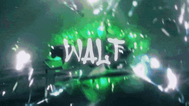 a green background with the word walf in white letters