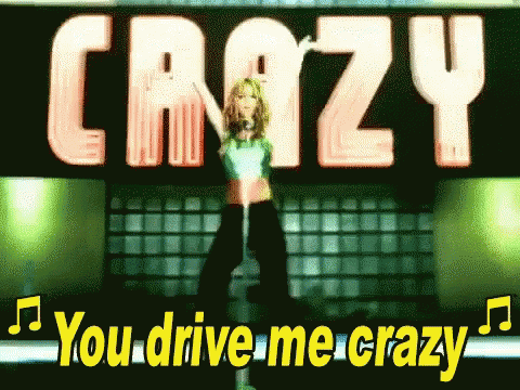 You Drive Me Crazy Britney Spears GIF
