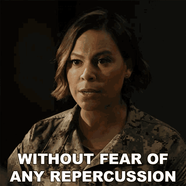 Without Fear Of Any Repercussion Lisa Davis GIF - Without Fear Of Any Repercussion Lisa Davis Seal Team GIFs