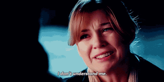 a woman is crying and saying i don t understand me