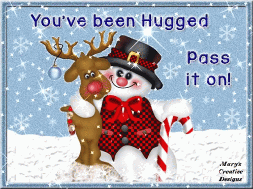 Card Snow GIF - Card Snow You Have Been Hugged GIFs