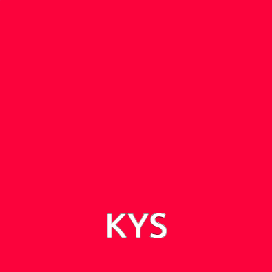 a cartoon character is holding a cup of tea and a teapot on a table with the word kys below it