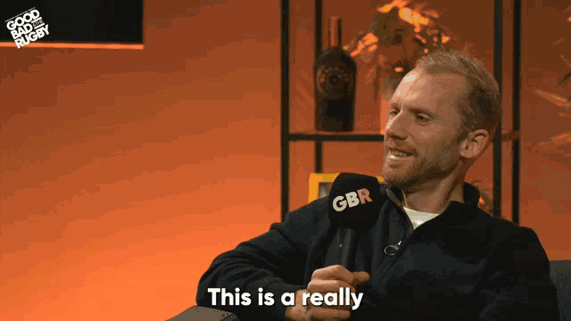 a man with a gbr microphone says this is really