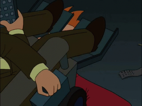 Futurama Wheelchair GIF - Futurama Wheelchair Ran Over GIFs