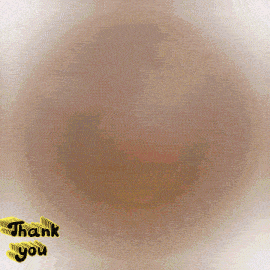 a logo for pure beef shawarma with a thank you message below it