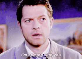 a man in a suit and tie is saying i 'm coming with you .