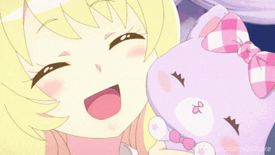a girl holding a purple cat with a pink bow and the words turquoisemilkshake on the bottom