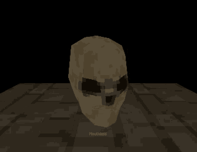Mouthless Skull GIF