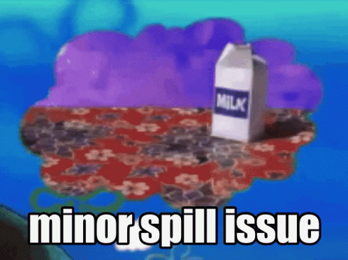Skill Issue Milk GIF - Skill Issue Milk Spill Issue GIFs