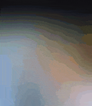 a computer generated image with a rainbow of colors