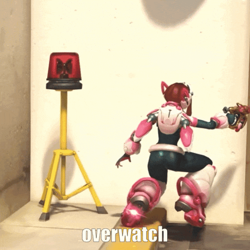 a video game character with the word overwatch written on the bottom
