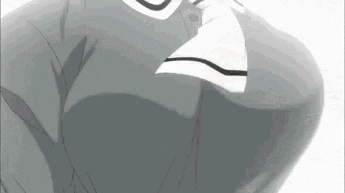 a close up of a girl 's breasts in a cartoon .