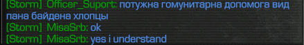 a computer screen displays the words storm officer support and misasrb ok