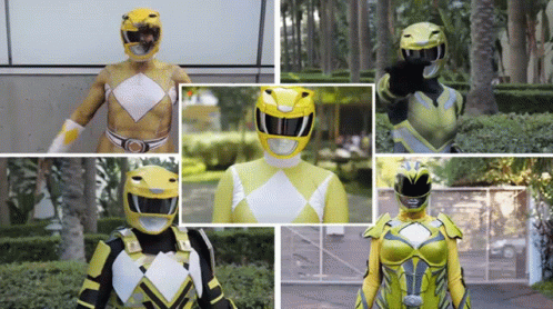 Yellow Ranger Power Rangers GIF - Yellow Ranger Power Rangers Fight GIFs
