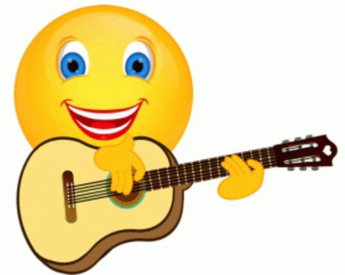 Joie Musique Anniversaire Guitar GIF - Joie Musique Anniversaire Guitar Emoji GIFs